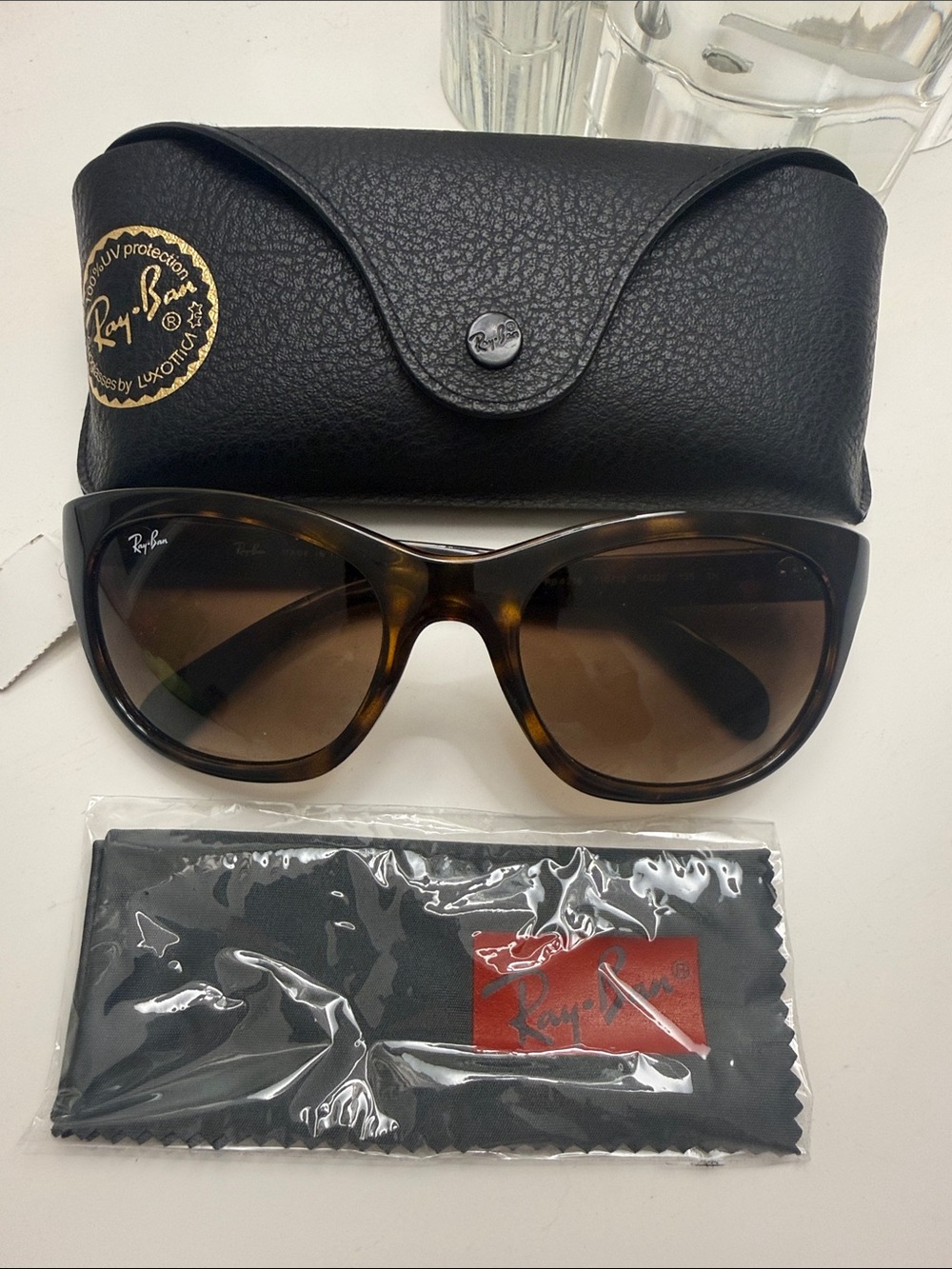 Ray-Ban Women's Tortoiseshell Sunglasses with Brown Lenses